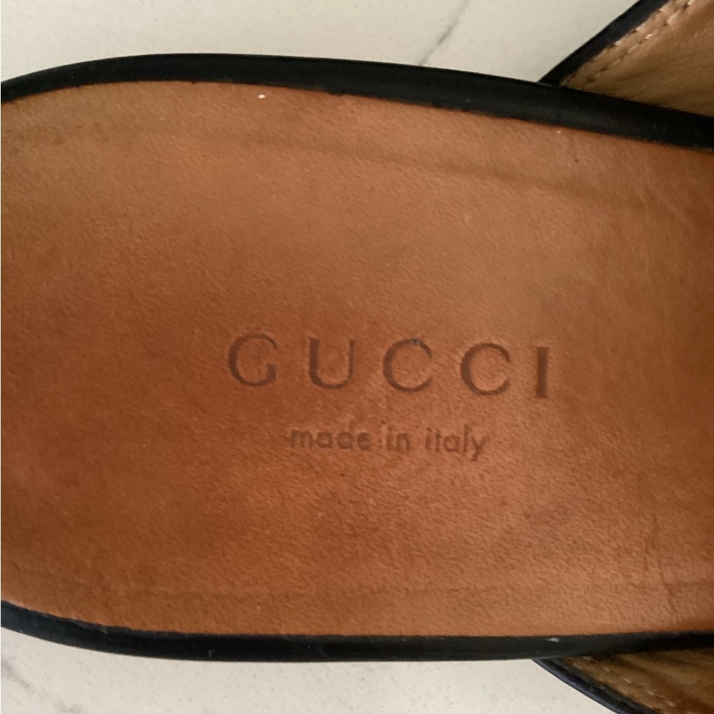 Gucci Princetown Leather Mules, Size 37.5 - Picture 8 of 13